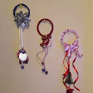 Silver and Blue Holiday Ornament